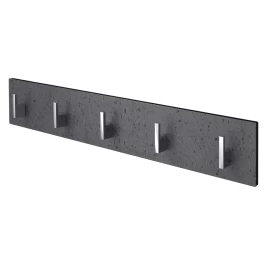 5 kabliukai su HPL plokšte Kame 60 cm, juodas AC1602-60/H11