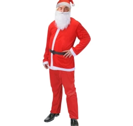 5 Vnt. Prabangios Pliušinės Santa Claus Aprangos