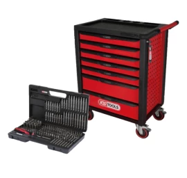 598 dalių vežimėlis su įrankiais KS TOOLS Racing line