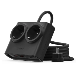 6-in-1 Maitinimo Juosta Ac Usb-a Usb-c 25 W – Juoda