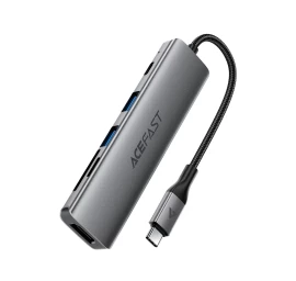 6-in-1 Usb-c Jungčių Stotis – Uab-a Usb-c Hdmi Sd 4k 60 Hz Pd 90 W – Pilka