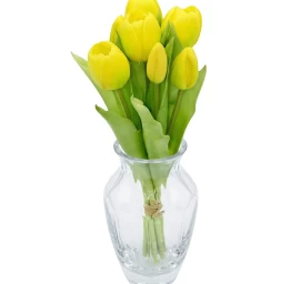 7 Geltonų Tulpių Puokštė 31 Cm Kaip Gyva Pavasario Dekoracija