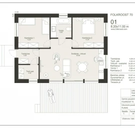 Skydinis namas FOLKROOST 70