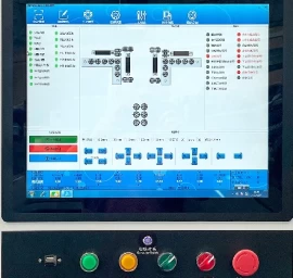 CNC gręžimo staklės su dviem velenais gręžimui iš šešių pusių WOODLAND MACHINERY  (naujos)