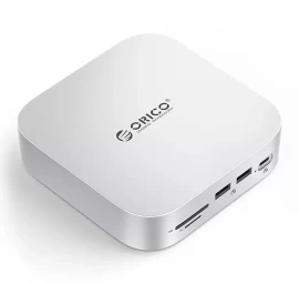 9-in-1 Doko Stotelė Su Usb-a, Usb-c, Rj45, Sd, Tf Ir Mini Jack Jungtimis – Sidabrinė