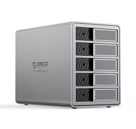 9858t3 thunderbolt 3 Diskų Masyvas Su 5 2,5'' / 3,5'' Sata Hdd / Ssd Diskais - Pilkos Spalvos 9858t3 thunderbolt 3 Diskų Masyvas Su 5 2,5'' / 3,5'' Sata Hdd / Ssd Diskais - Pilkos Spalvos