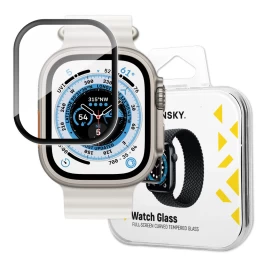 9h Grūdintas Stiklas Su Rėmeliu Visam apple Watch Ultra 49mm Ekranui