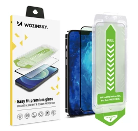 9h Grūdintas Stiklas Su Tvirtinimo Rėmeliu, Skirtas iphone 15 Plus Premium Glass, Juodas