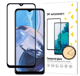 9h Grūdintas Stiklas Visam Ekranui Motorola Moto E22i / E22 Su Rėmeliu Case Friendly Juodas