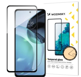 9h Grūdintas Stiklas Visam Ekranui Motorola Moto G72 Su Juodu Rėmeliu Full Glue