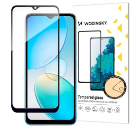 9h Grūdintas Stiklas Visam infinix Hot 12i Ekranui Su case Friendly Rėmeliu, Juodas