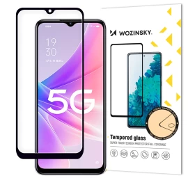 9h Grūdintas Stiklas Visam Oppo A77 4g / A57 4g / A57s / A57e Ekranui Su case Friendly Rėmeliu, Juodas