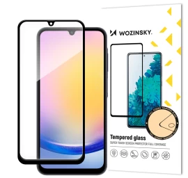 9h Visiškai Lipnus Grūdintas Stiklas Su Juodu Rėmeliu, Skirtas samsung A25
