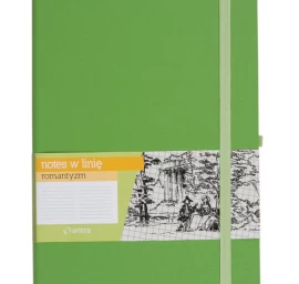 A5 Užrašų Knygelė romanticism Green Line Su Elastine Juostele.