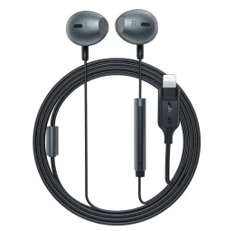 Acefast L1 Ausinės į Ausis Su lightning Jungtimi, Mikrofonu Ir 1,2 M Nuotolinio Valdymo Pulteliu - Juodos Spalvos Acefast L1 Ausinės į Ausis Su lightning Jungtimi, Mikrofonu Ir 1,2 M Nuotolinio Valdymo Pulteliu - Juodos Spalvos