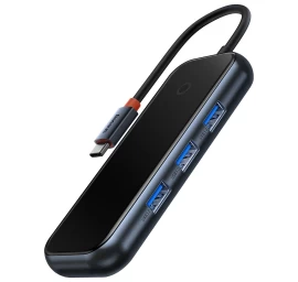 Acmejoy Hub 4 Prievadų Usb-c 3xusb 3.0 Tamsiai Pilka