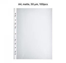 AD Class Įmautės dokumentams A4 matinės 50 mikr., pakuotėje 100 vnt. (A4OP50-100)