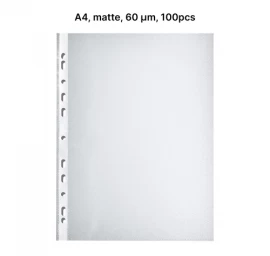 AD Class Įmautės dokumentams A4 matinės 60 mikr., pakuotėje 100 vnt. (A4OP60-100)