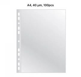 AD Class Įmautės dokumentams A4 skaidrios 40 mikr., pakuotėje 100 vnt. (A4CC40-100)