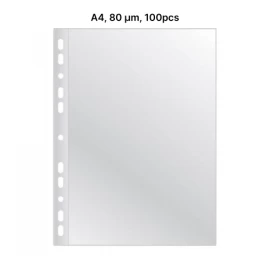 AD Class Įmautės dokumentams A4 skaidrios 80 mikr., pakuotėje 100 vnt. (A4CC80-100)