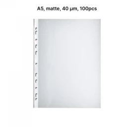 AD Class Įmautės dokumentams A5 matinės 40 mikr., pakuotėje 100 vnt. (A5OP40-100)