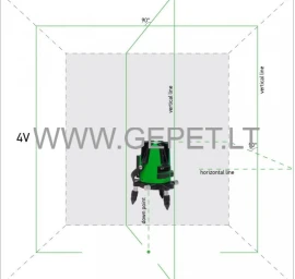 LAZERINIS NIVELYRAS ADA 3D LINER 4V GREEN А00531