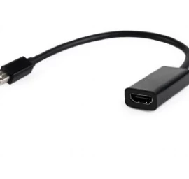 Adapter GEMBIRD A-MDPM-HDMIF-02 (Mini DisplayPort M - HDMI F; 0,15m; black color)
