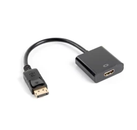 Adapter Lanberg AD-0009-BK (DisplayPort M - HDMI F; 0,10m; black color)