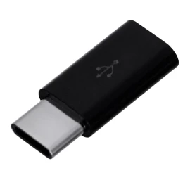 Adapter SAVIO AK-31/B (Micro USB F - USB type C M; black color)