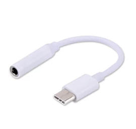 Adapter SAVIO AK-35 (Socket type C - Jack stereo 3,5 mm ; 0,12m; white color)