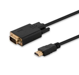 Adapter SAVIO CL-103 (HDMI M - D-Sub (VGA) M; 1,8m; black color)