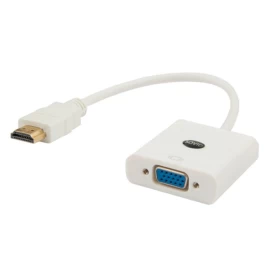 Adapter SAVIO cl-27 (HDMI M - D-Sub (VGA) F; 0,10m; white color)