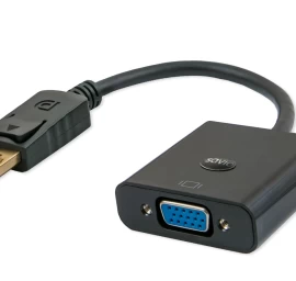 Adapter SAVIO CL-90 (DisplayPort M - D-Sub (VGA) F; 0,20m; black color)