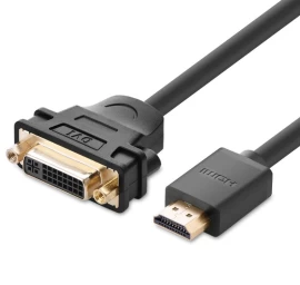 Adapterio Kabelis Dvi Moteris - Hdmi Vyras 22 Cm Juodas