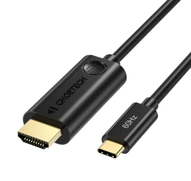 Adapterio Kabelis Iš C Tipo Usb - Hdmi 2.0 4k 60hz 1,8 M Juodas