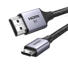 Adapterio Kabelis Mini Hdmi - Hdmi 8k 2 M Pilkas