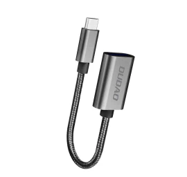 Adapterio Kabelis Otg Iš Usb į Usb-c Pilkos Spalvos