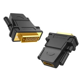 Adapterio Kištukas Hdmi Moteriškas - Dvi Vyriškas Fhd 60hz Juodas