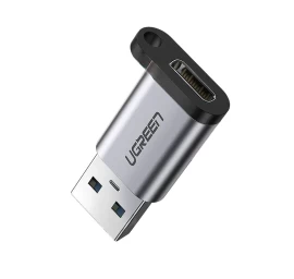 Adapterio Kištukas Iš Usb-c į Usb 5gb/s Pilkos Spalvos