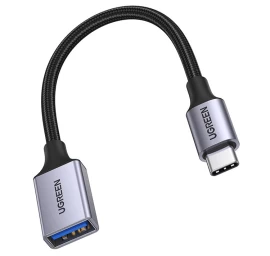 Adapterio Laidas Iš Usb į Usb-c Otg 15 Cm Juodas