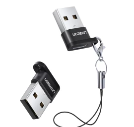 Adapterio Lizdas Iš Usb-c Kištuko į Usb Juodą