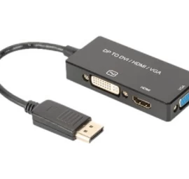 Adapteris Assmann Ak-340418-002-s Displayport - Hdmi+dvi+vga