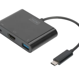 Adapteris Digitus Da-70855 Usb-c 3.1 - Hdmi/usb-c 3.1/usb 3.0