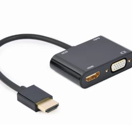 Adapteris Gembird A-hdmim-hdmifvgaf-01 Hdmi - Hdmi/vga/audio
