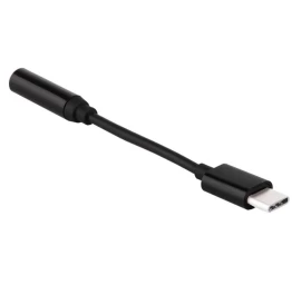 Adapteris Iš Usb-c į 3,5 Mini Lizdą Juodas