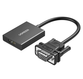 Adapteris Iš Vga Lizdo į Hdmi 15 Cm Juodas