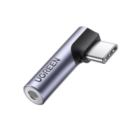 Adapteris Kampinis Garso Usb-c (vyriškos Lyties) - 3,5 Mm Minijack (moteriškos Lyties) - Pilkas