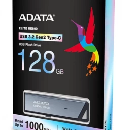 Adata Ue800 Usb3.2-c Gen2 Atmintinė (128 Gb / Sidabrinė )