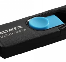 Adata Uv220 64 Gb (64 Gb /usb 2.0 / Juoda/mėlyna )