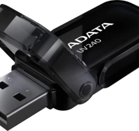 Adata Uv240 64 Gb (64 Gb /usb 2.0 / Juodos Spalvos )